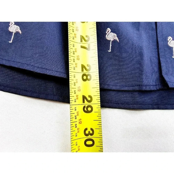 J. Mclaughlin Modern Fit Size Small Men Mavy Pink Flamindo Button Down Shirt NWT - Picture 8 of 10